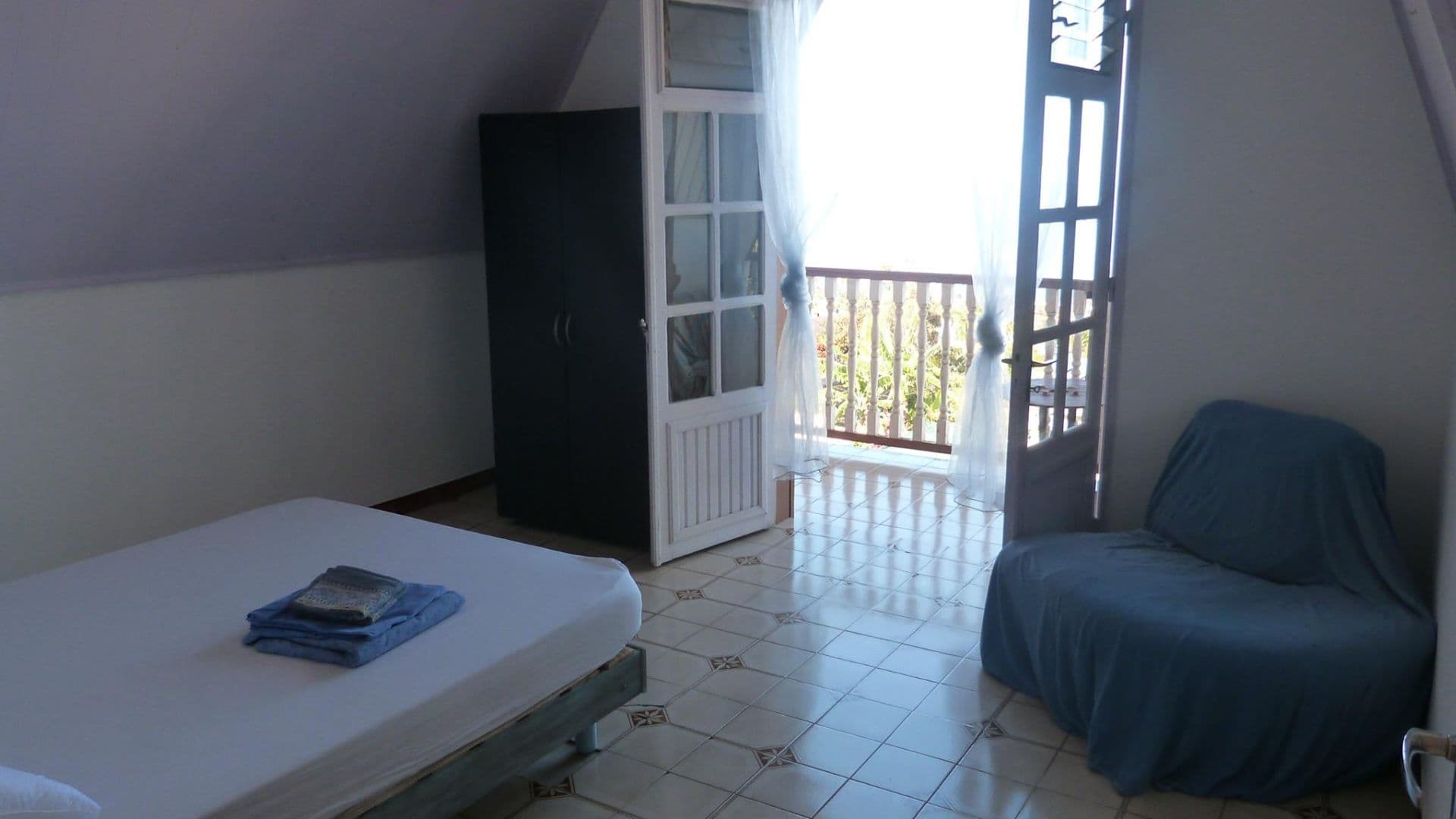 Chambre double vue mer de l'auberge de jeunesse Éliz'O Z'Îles